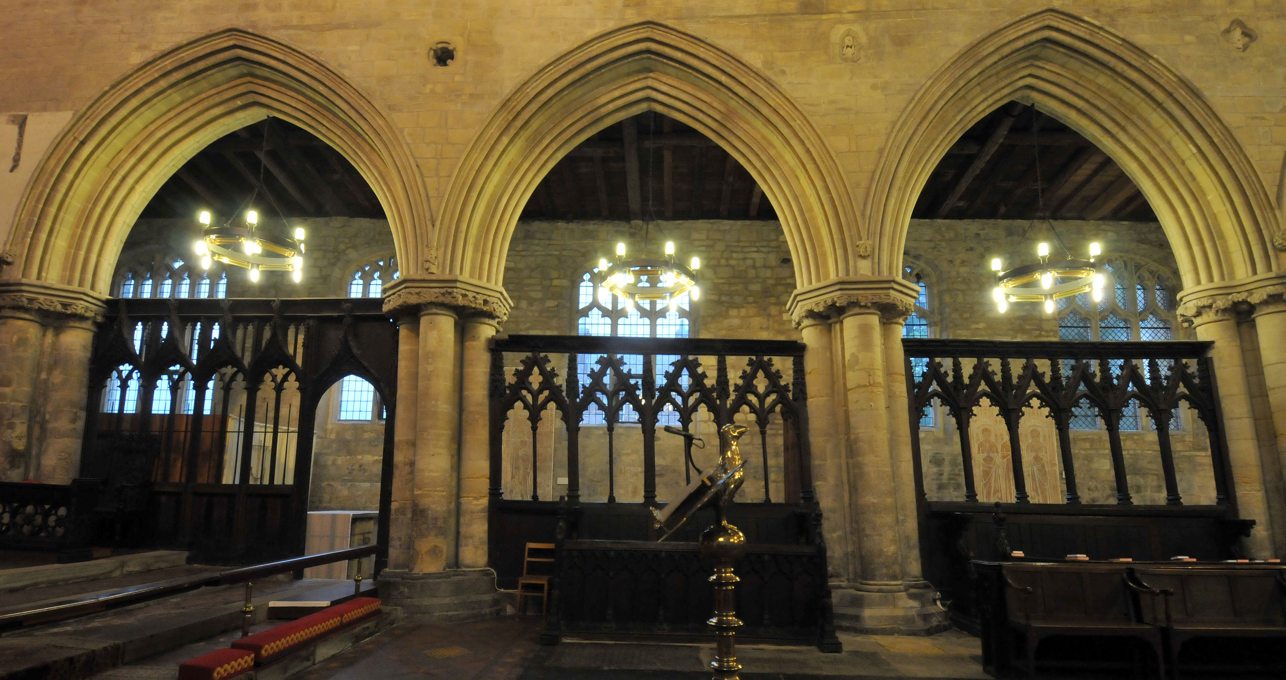 Top banner of church
